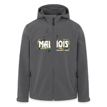 Malinois Camouflage Print - Recycelte Männer Softshell-Jacke von Stanley/Stella - Schwarz - Vorne - AI Model Male 185 light (185cm)