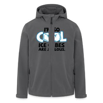 Je suis tellement cool, même des cubes de glace - Veste softshell homme en polyester recyclé Stanley/Stella - noir - Devant - AI Model Male 185 light (185cm)