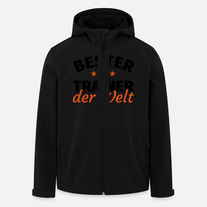 Trainer Geschenk - Recycelte Männer Softshell-Jacke von Stanley/Stella - Schwarz