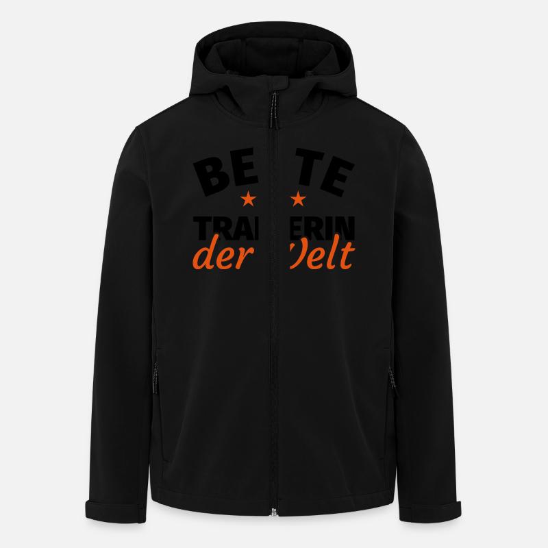 Trainerin Geschenk - Recycelte Männer Softshell-Jacke von Stanley/Stella - Schwarz