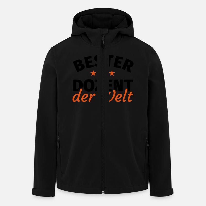Dozent - Recycelte Männer Softshell-Jacke von Stanley/Stella - Schwarz
