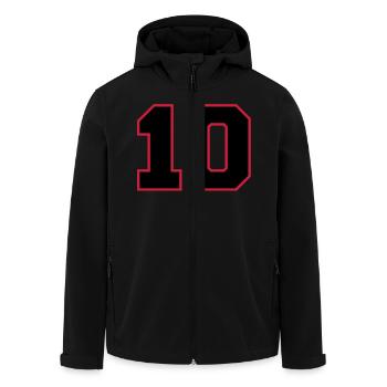 2cnumber10 - Recycelte Männer Softshell-Jacke von Stanley/Stella - Schwarz - Vorne - AI Model Male 185 light (185cm)
