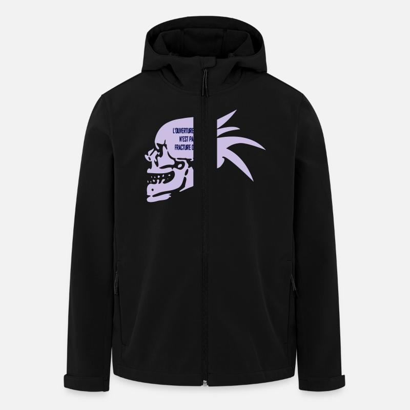 denkend - Recycelte Männer Softshell-Jacke von Stanley/Stella - Schwarz