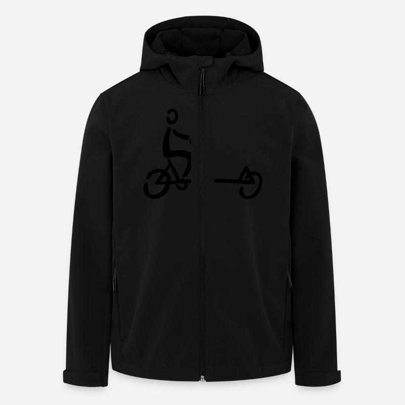 Cargo vélo - Veste softshell homme en polyester recyclé Stanley/Stella - noir