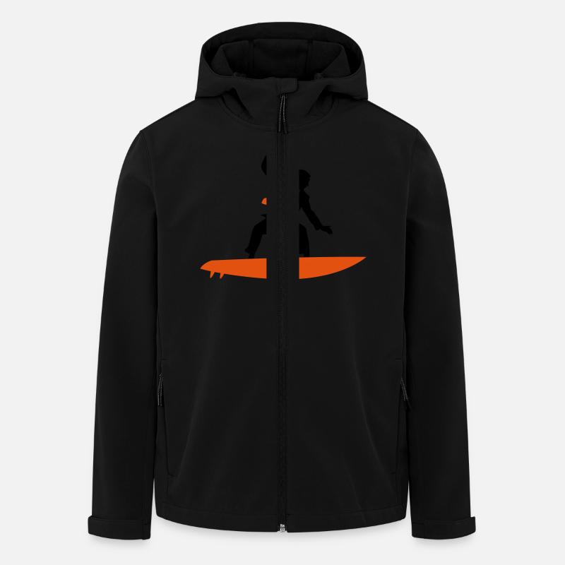 A manager surfs the office - Men’s Recycled Softshell Jacket by Stanley/Stella - black
