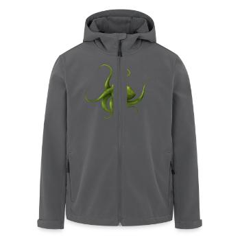OCTOPUS mit Signatur - Recycelte Männer Softshell-Jacke von Stanley/Stella - Schwarz - Vorne - AI Model Male 185 light (185cm)