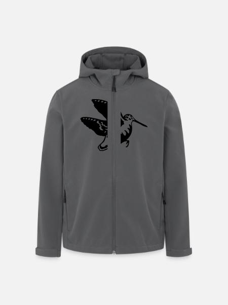 beccaccia in volo - Giacca softshell uomo in poliestere riciclato di Stanley/Stella - nero