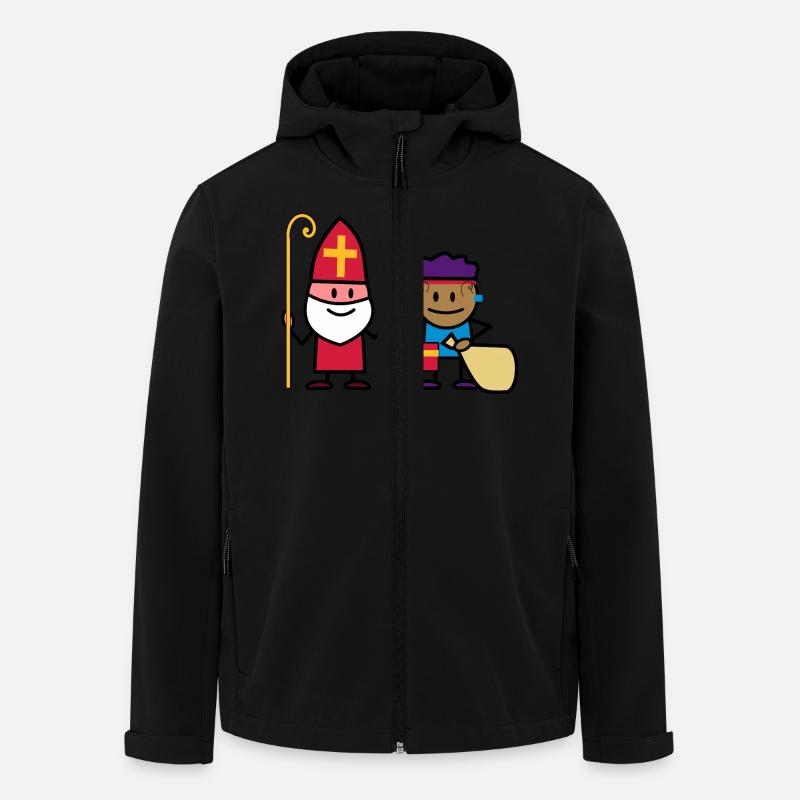 sint en piet - Recycelte Männer Softshell-Jacke von Stanley/Stella - Schwarz