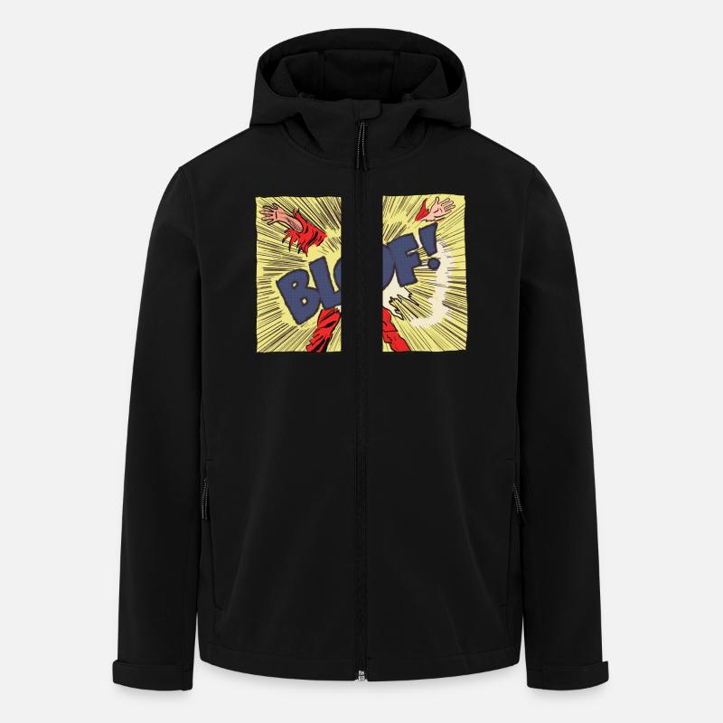 BLOOF! - Recycelte Männer Softshell-Jacke von Stanley/Stella - Schwarz