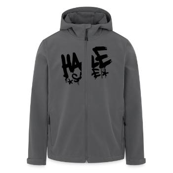 Halle Saale Graffiti Style Sachsen Anhalt (dh) - Recycelte Männer Softshell-Jacke von Stanley/Stella - Schwarz - Vorne - AI Model Male 185 light (185cm)