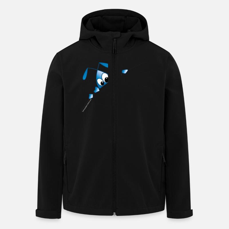 snoopy ant - Veste softshell homme en polyester recyclé Stanley/Stella - noir