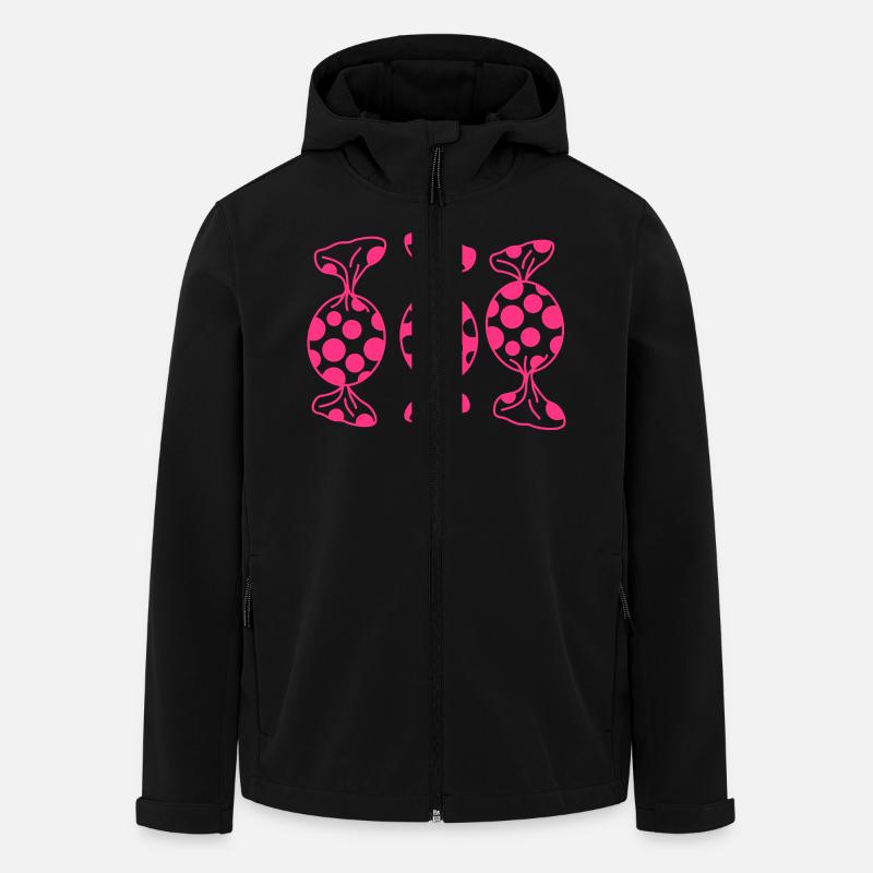 Bonbons - Recycelte Männer Softshell-Jacke von Stanley/Stella - Schwarz