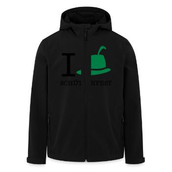 I love Schützenfest - Recycelte Männer Softshell-Jacke von Stanley/Stella - Schwarz - Vorne - AI Model Male 185 light (185cm)
