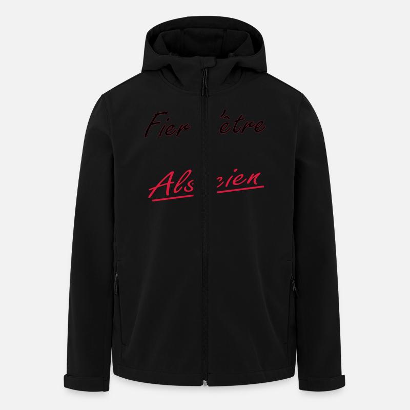 fier d'être alsacien - Recycelte Männer Softshell-Jacke von Stanley/Stella - Schwarz