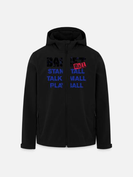 basketball 05 - Men’s Recycled Softshell Jacket by Stanley/Stella - black