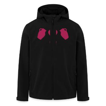 Bembel Love - Apfelwein und Geripptes - Recycelte Männer Softshell-Jacke von Stanley/Stella - Schwarz - Vorne - AI Model Male 185 light (185cm)