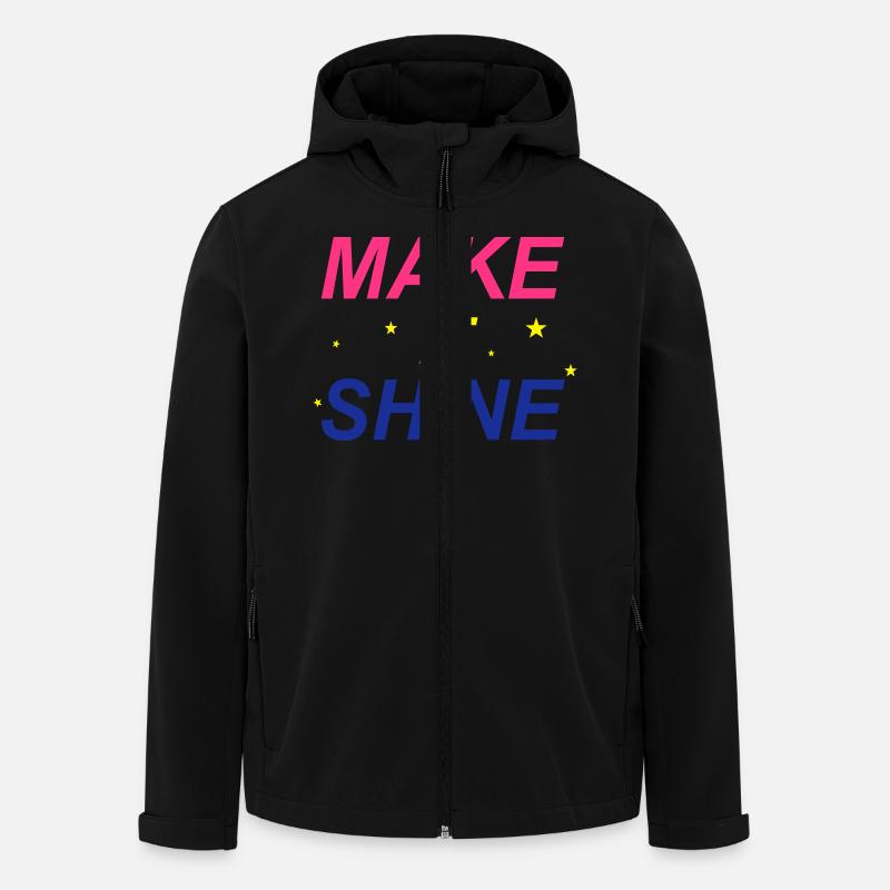 Make It Shine - Veste softshell homme en polyester recyclé Stanley/Stella - noir