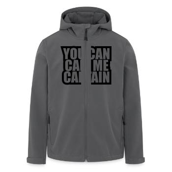 You can call me Captain - Recycelte Männer Softshell-Jacke von Stanley/Stella - Schwarz - Vorne - AI Model Male 185 light (185cm)