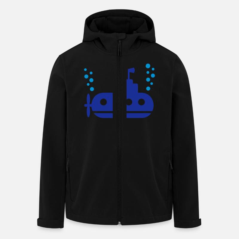 U-Boot - Recycelte Männer Softshell-Jacke von Stanley/Stella - Schwarz