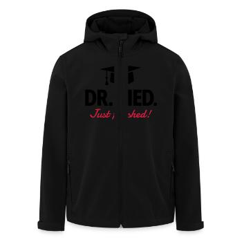 Docteur mortier - Veste softshell homme en polyester recyclé Stanley/Stella - noir - Devant - AI Model Male 185 light (185cm)
