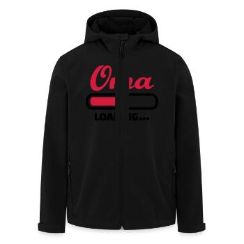 Oma - Recycelte Männer Softshell-Jacke von Stanley/Stella - Schwarz - Vorne - AI Model Male 185 light (185cm)