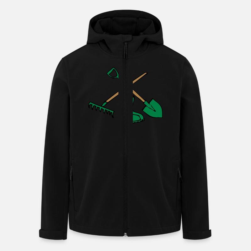 Garden shovel rake gummistiefel - Men’s Recycled Softshell Jacket by Stanley/Stella - black