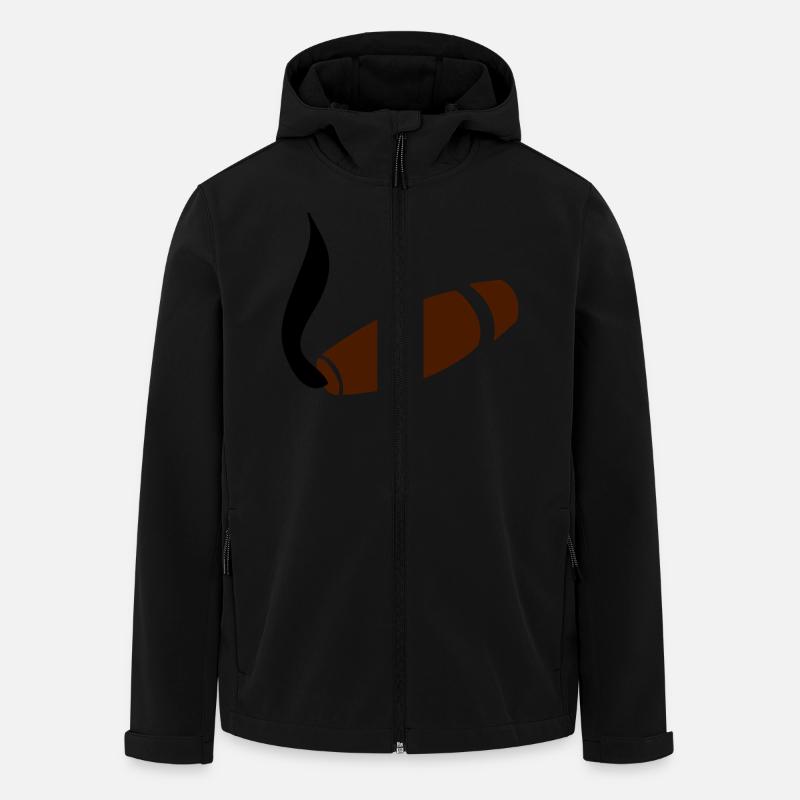 zigarre3 - Recycelte Männer Softshell-Jacke von Stanley/Stella - Schwarz
