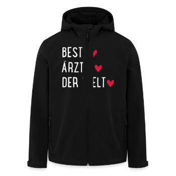 Beste Ärztin der Welt - Recycelte Männer Softshell-Jacke von Stanley/Stella - Schwarz - Vorne - AI Model Male 185 light (185cm)