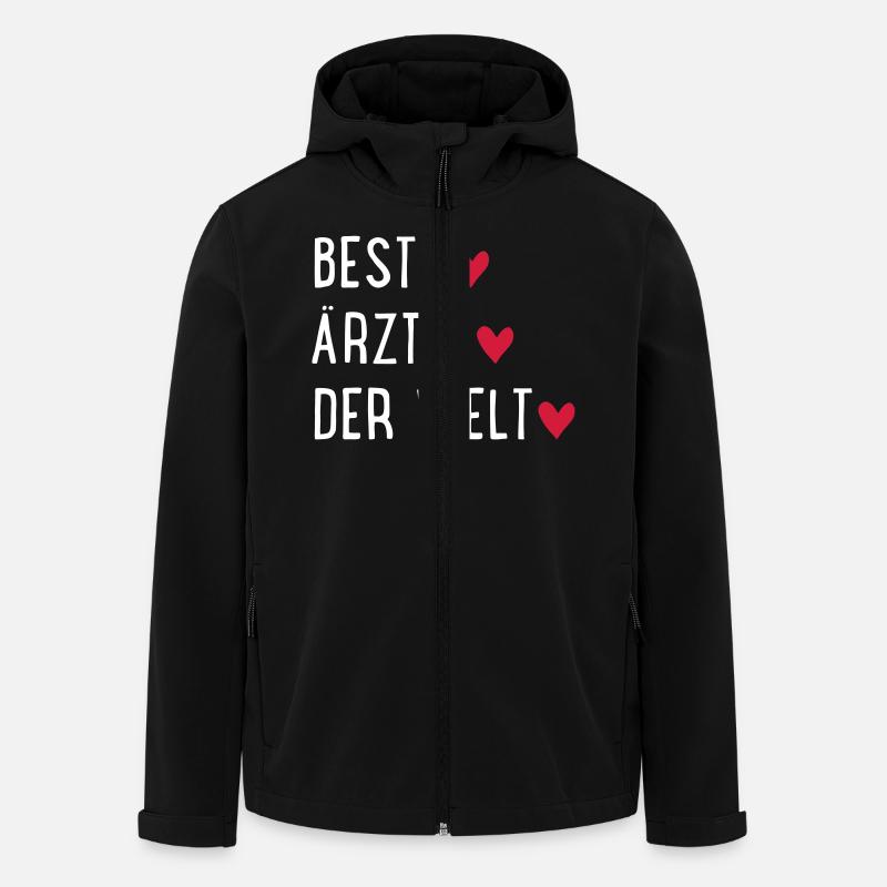 Beste Ärztin der Welt - Recycelte Männer Softshell-Jacke von Stanley/Stella - Schwarz