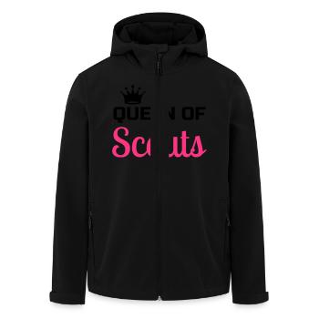 Scout / Scouting / Pfadfinder / Pfadfinderin - Recycelte Männer Softshell-Jacke von Stanley/Stella - Schwarz - Vorne - AI Model Male 185 light (185cm)