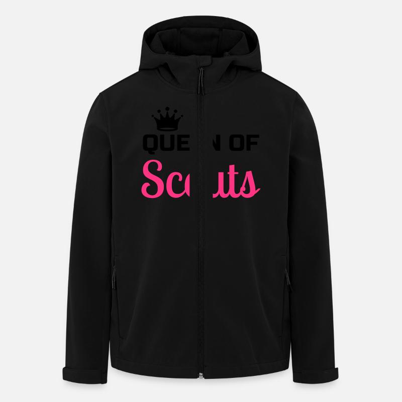 scout / scouting / scoutisme / guide - Veste softshell homme en polyester recyclé Stanley/Stella - noir