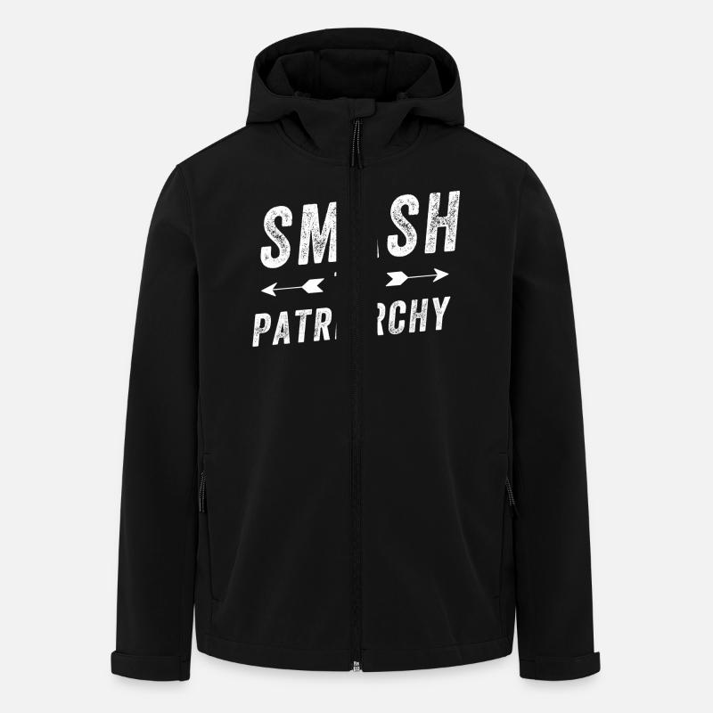 Smash the Patriarchy - Men’s Recycled Softshell Jacket by Stanley/Stella - black