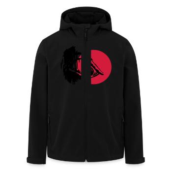 Evil Eye - Art Design - Veste softshell homme en polyester recyclé Stanley/Stella - noir - Devant - AI Model Male 185 light (185cm)