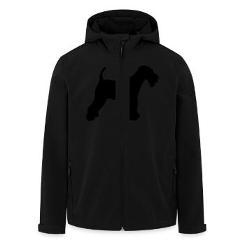 Airedale Terrier - Veste softshell homme en polyester recyclé Stanley/Stella - noir - Devant - AI Model Male 185 light (185cm)