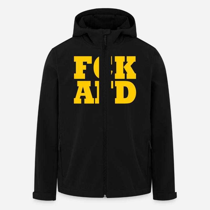 Fck afd - Recycelte Männer Softshell-Jacke von Stanley/Stella - Schwarz