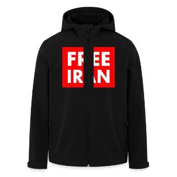 Free iran - Recycelte Männer Softshell-Jacke von Stanley/Stella - Schwarz - Vorne - AI Model Male 185 light (185cm)