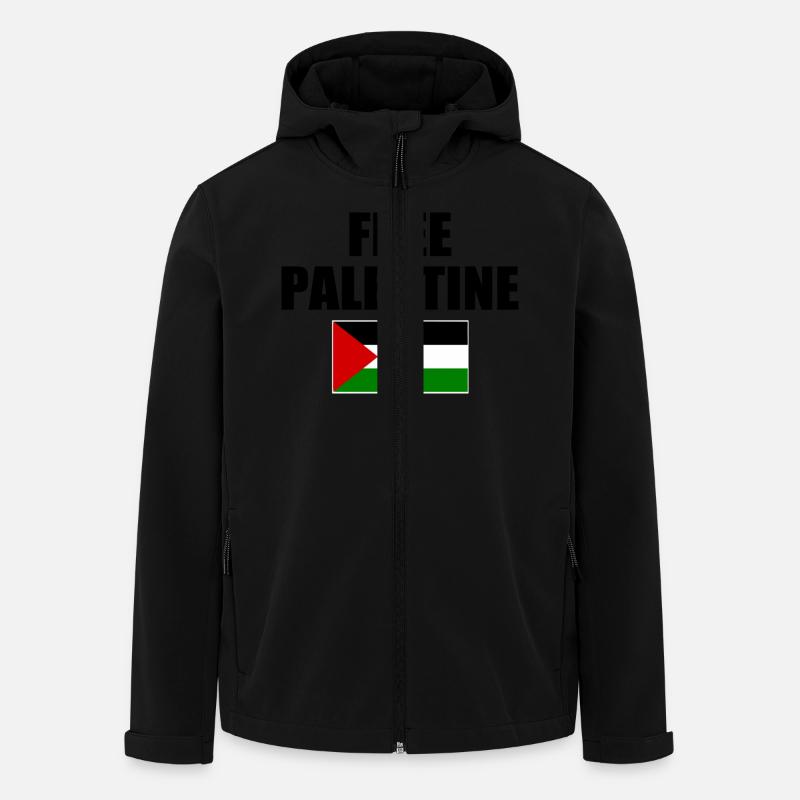 Free palestine - Recycelte Männer Softshell-Jacke von Stanley/Stella - Schwarz