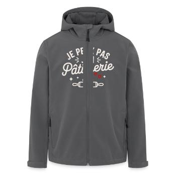 jE PEUX PAS J ai Pêtisserie - Veste softshell homme en polyester recyclé Stanley/Stella - noir - Devant - AI Model Male 185 light (185cm)