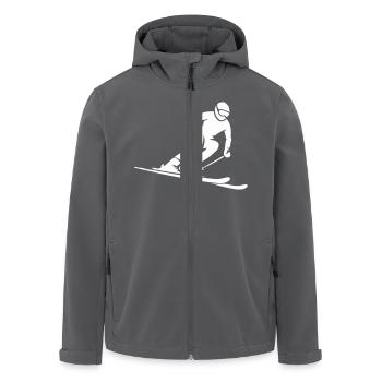 Skieurs - Veste softshell homme en polyester recyclé Stanley/Stella - noir - Devant - AI Model Male 185 light (185cm)