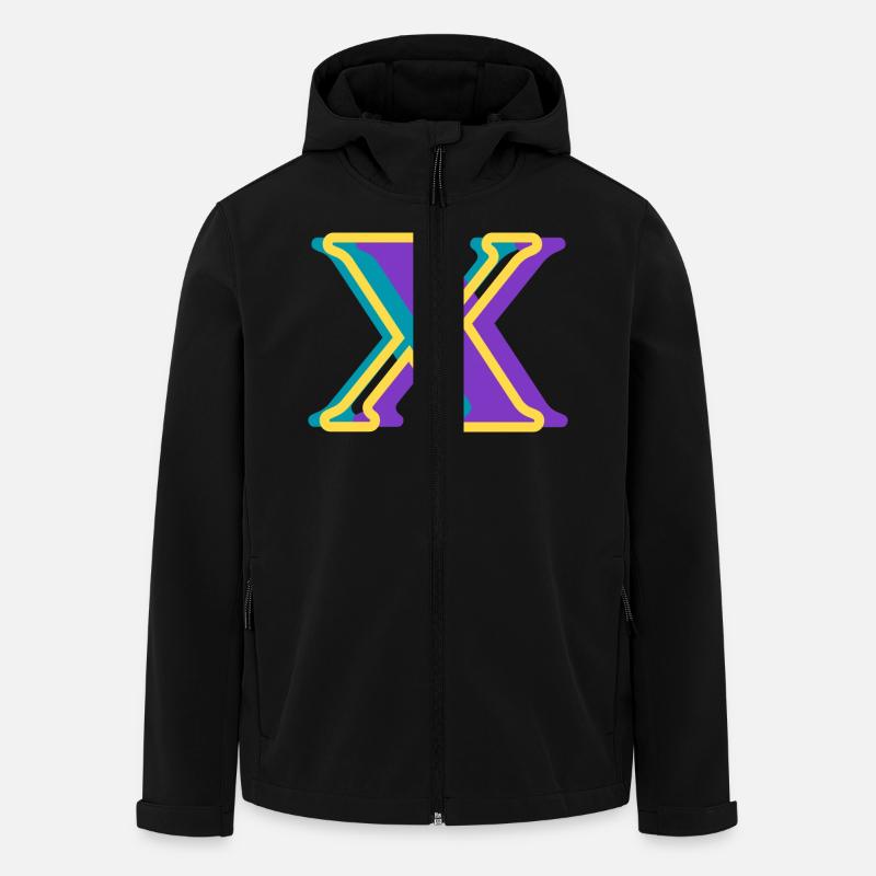 Mehrfarbiger Buchstabe x - Recycelte Männer Softshell-Jacke von Stanley/Stella - Schwarz