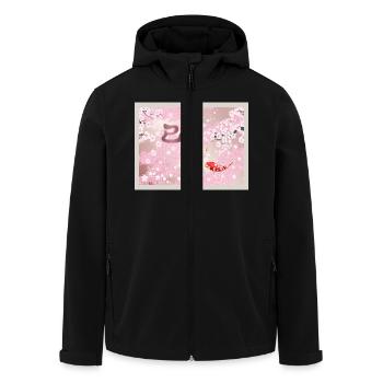 Chinese New Year 2025 Cherry Blossom Koi Fish - Men’s Recycled Softshell Jacket by Stanley/Stella - black - Front - AI Model Male 185 light (185cm)