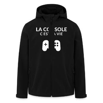 Die C-Konsole ist das Leben. Geek,Gamer,Gaming,Humor - Recycelte Männer Softshell-Jacke von Stanley/Stella - Schwarz - Vorne - AI Model Male 185 light (185cm)