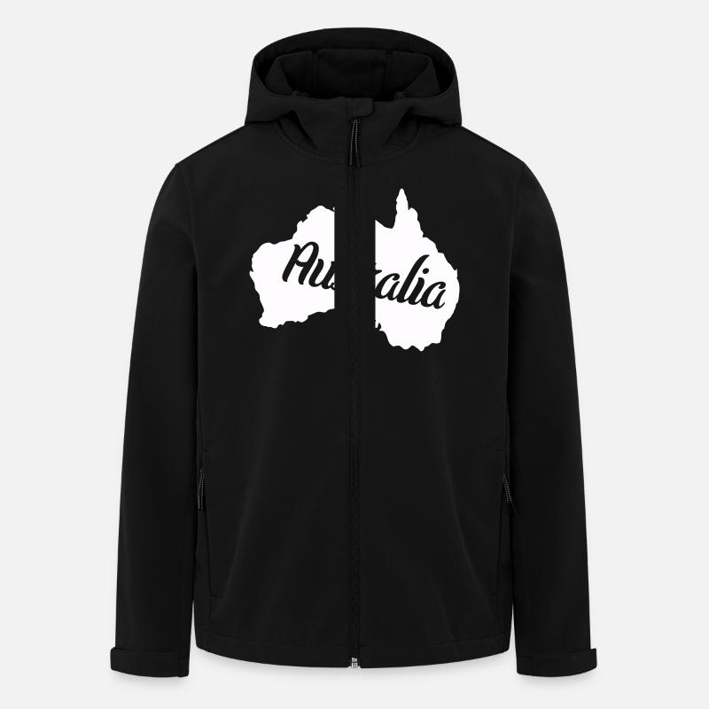 Australie - Veste softshell homme en polyester recyclé Stanley/Stella - noir