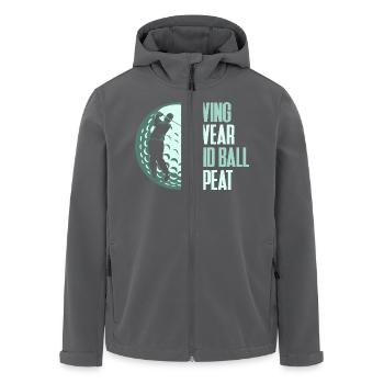 Swing Swear Find Ball Repeat Golf Golfer - Recycelte Männer Softshell-Jacke von Stanley/Stella - Schwarz - Vorne - AI Model Male 185 light (185cm)