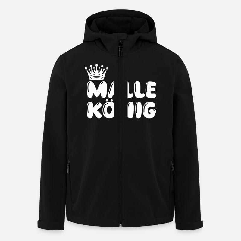 Malle König - Veste softshell homme en polyester recyclé Stanley/Stella - noir
