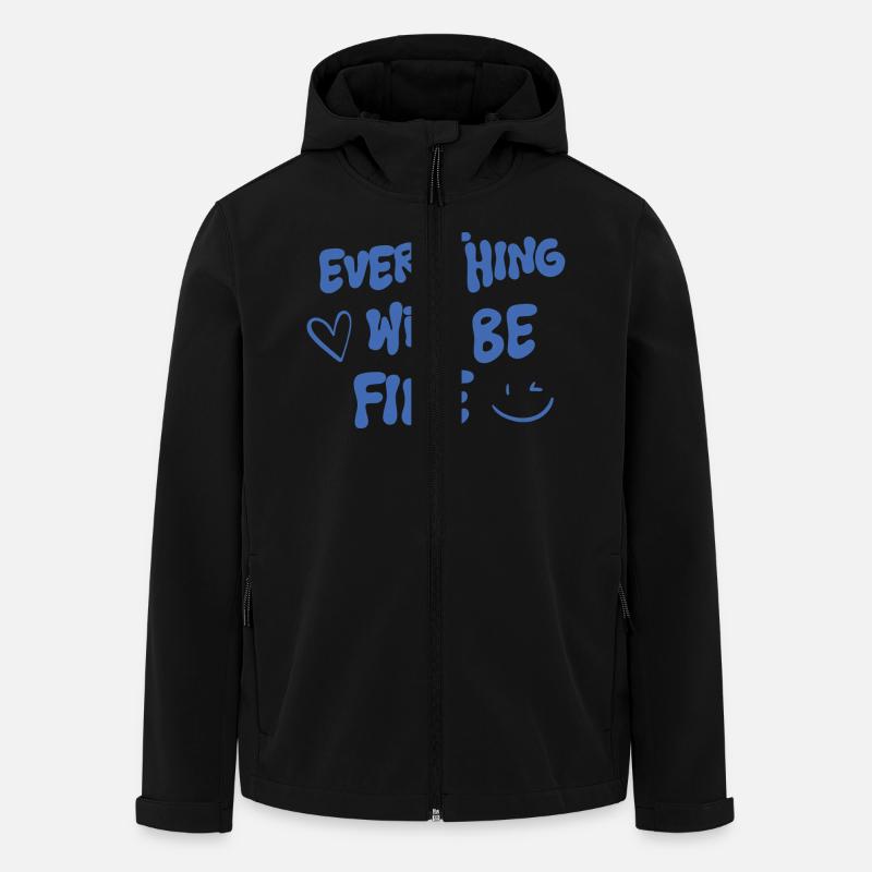 Alles wird gut - Spruch - Recycelte Männer Softshell-Jacke von Stanley/Stella - Schwarz