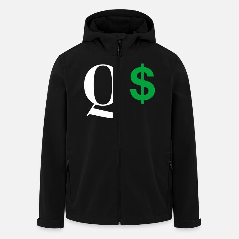 Buchstabe q dollar - Recycelte Männer Softshell-Jacke von Stanley/Stella - Schwarz