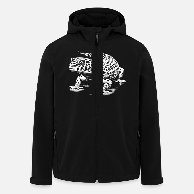 Leopard gecko - Men’s Recycled Softshell Jacket by Stanley/Stella - black