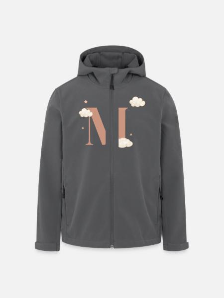 Letter m clouds stars - Men’s Recycled Softshell Jacket by Stanley/Stella - black