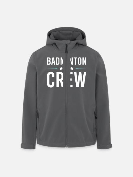 Équipe de badminton - Veste softshell homme en polyester recyclé Stanley/Stella - noir
